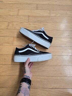 Vans | Old Skool Stackform black skater sneakers | WMS 9.5
